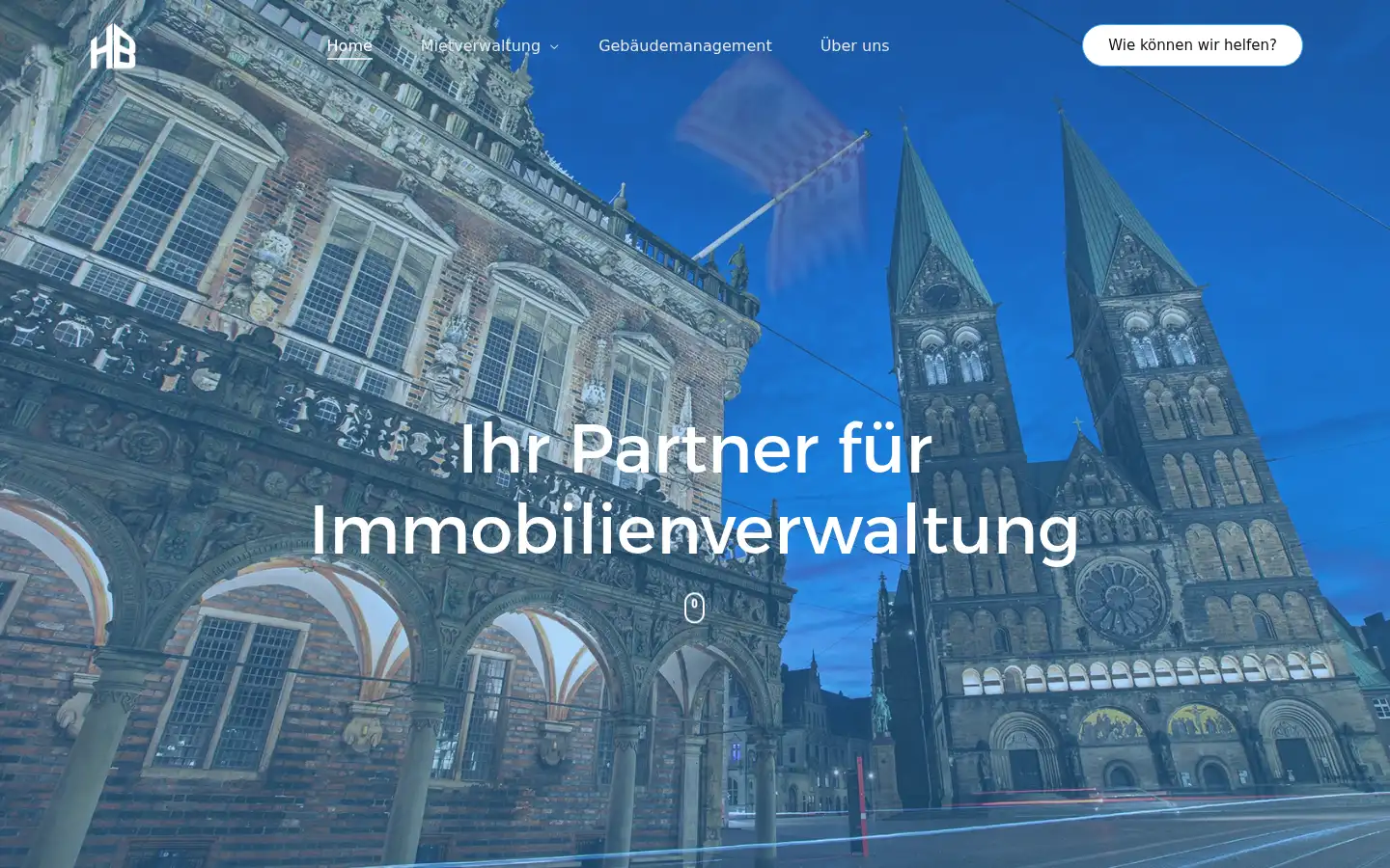 Screenshot of hbhausverwaltung.de