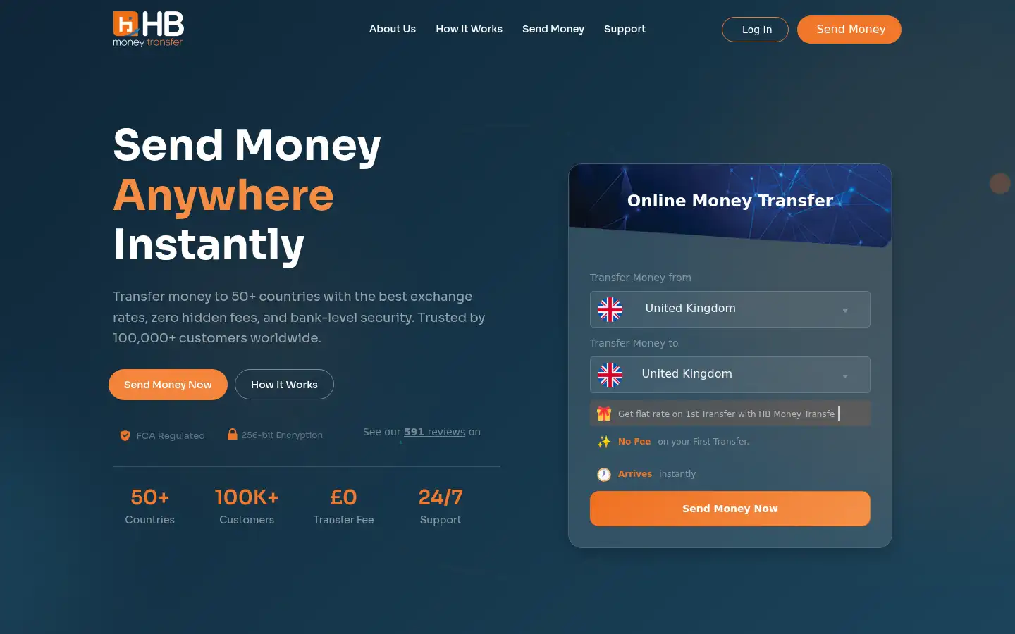 Screenshot of hbmoneytransfer.com