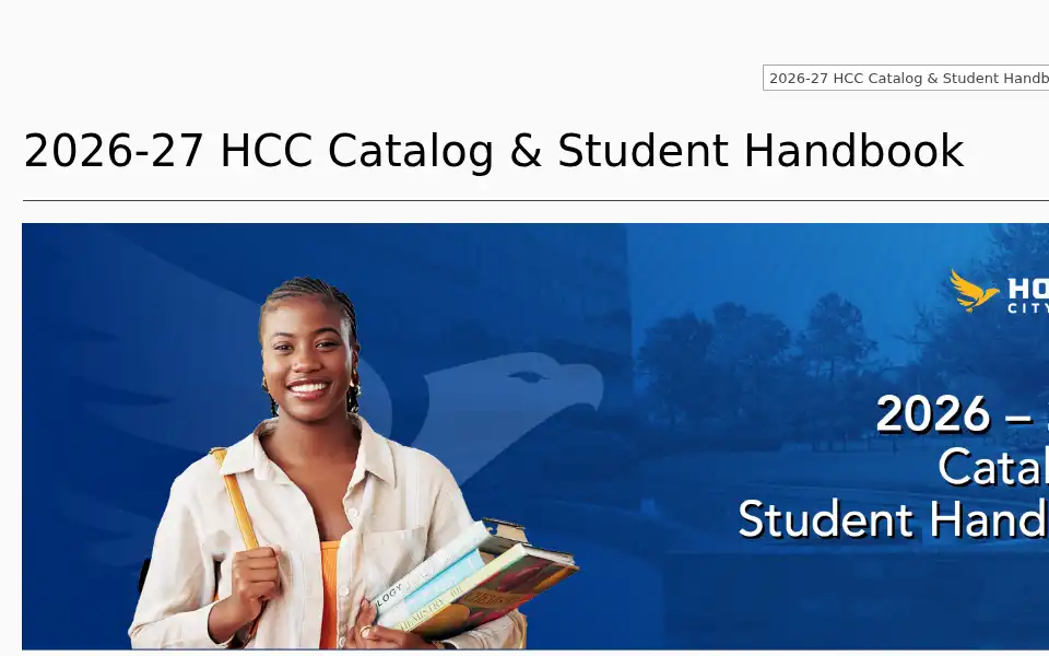 Screenshot of hccs.edu
