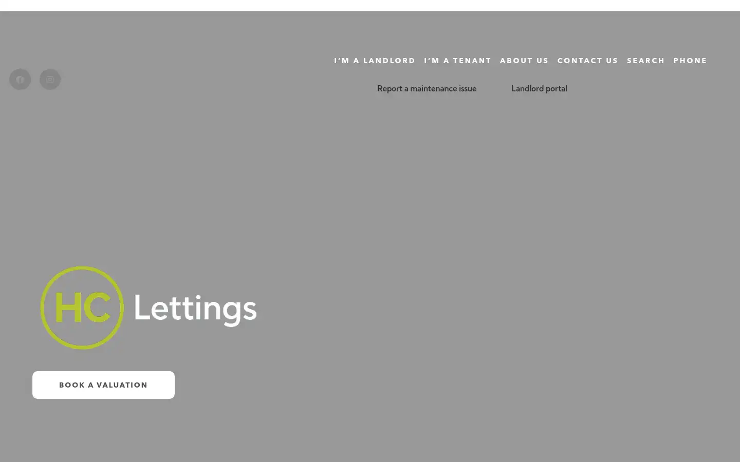 Screenshot of hclettings.co.uk