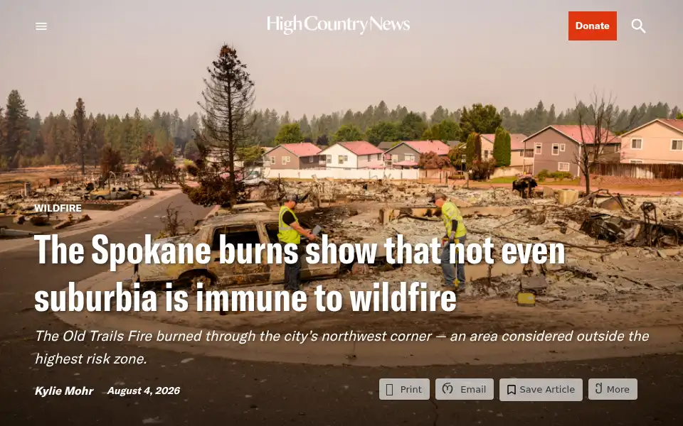 Screenshot of hcn.org