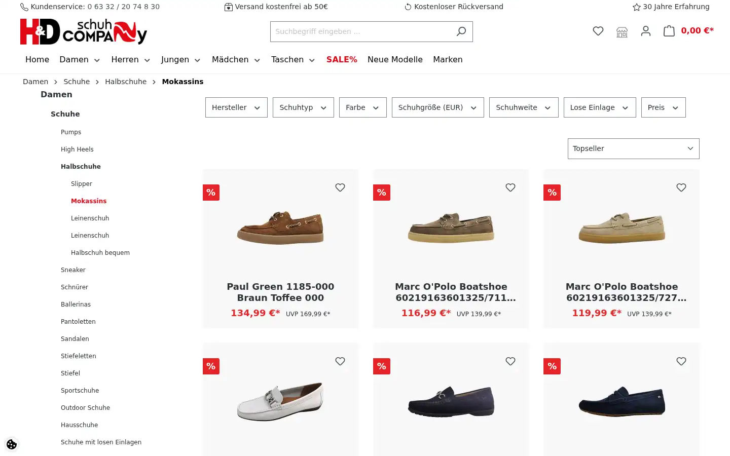Screenshot of hd-schuhcompany.de