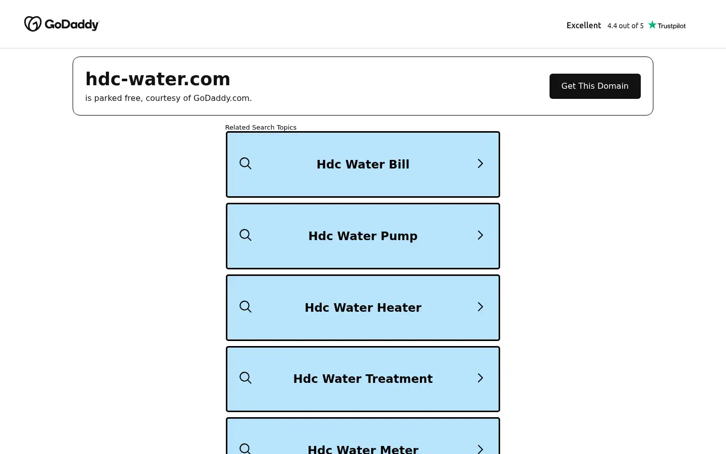 Screenshot of hdc-water.com