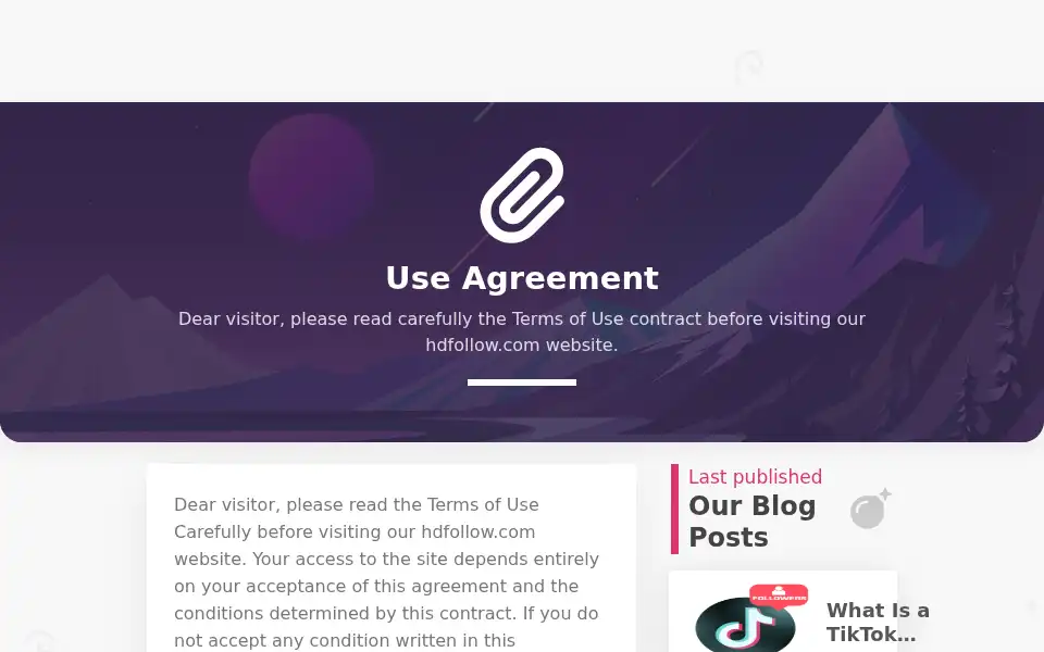Screenshot of hdfollow.com