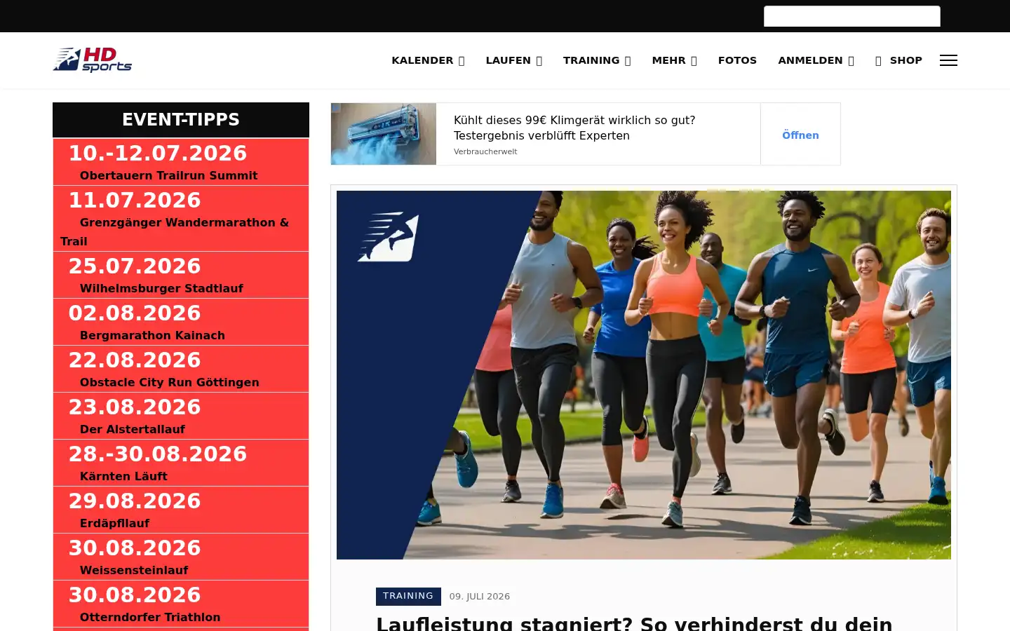 Screenshot of hdsports.at