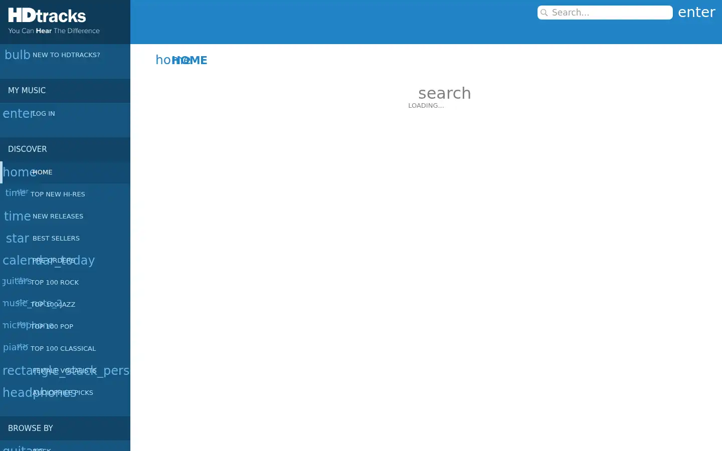 Screenshot of hdtracks.com