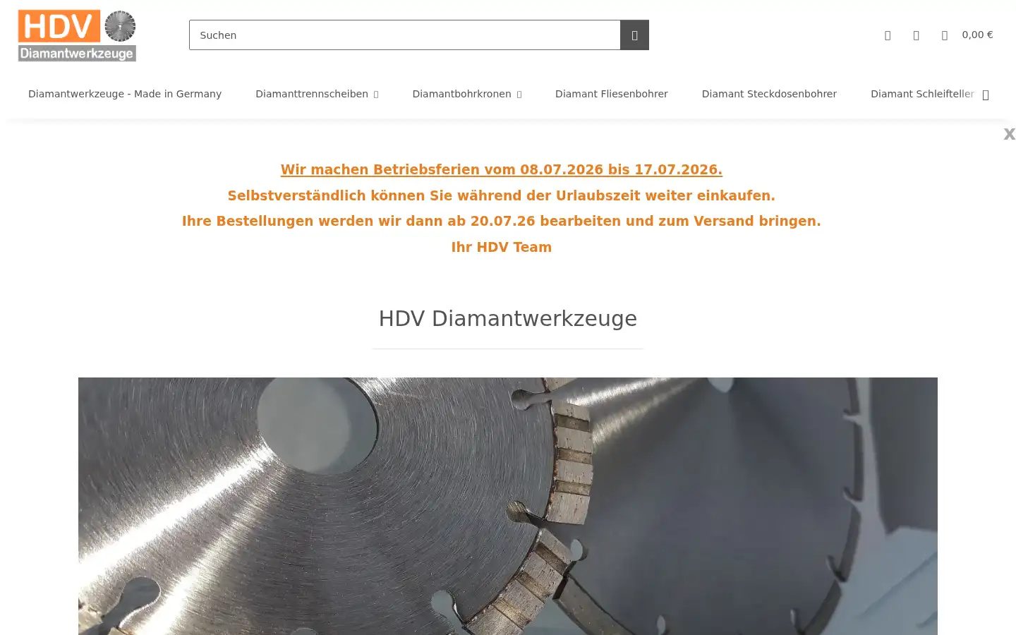 Screenshot of hdv-org.de