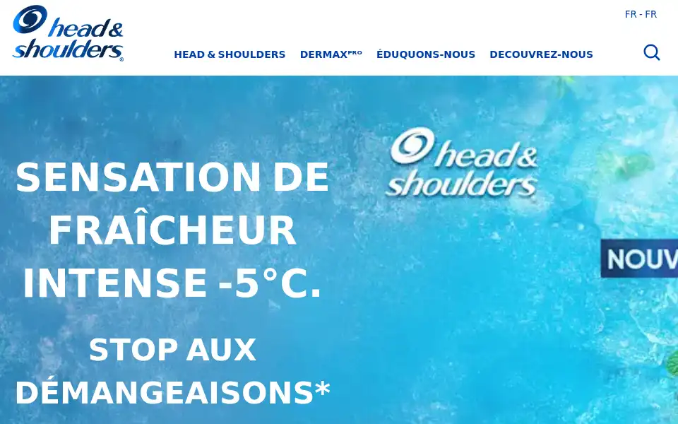 Screenshot of headandshoulders.fr