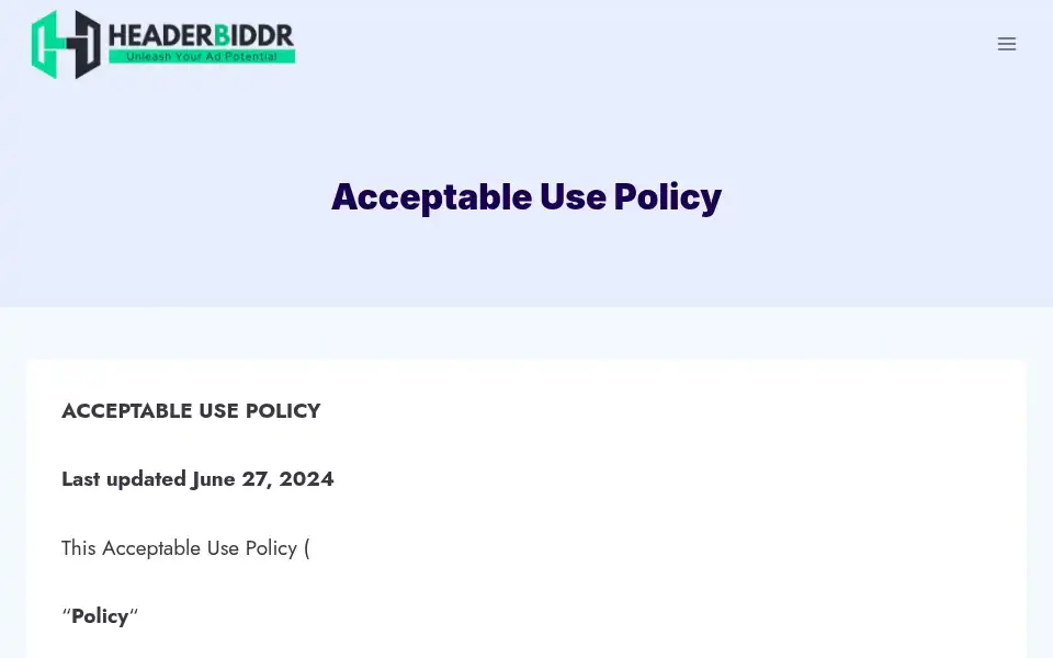 Screenshot of headerbiddr.com
