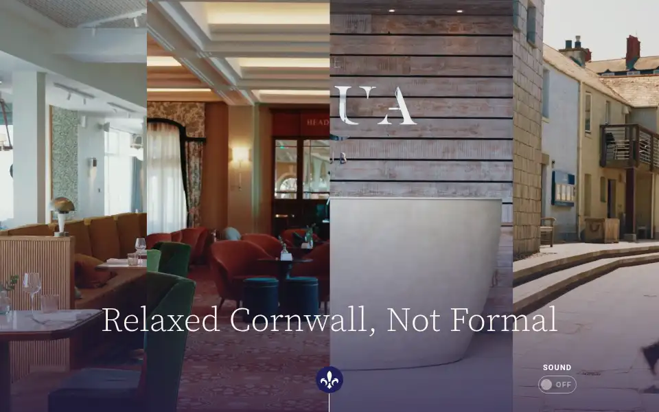 Screenshot of headlandhotel.co.uk