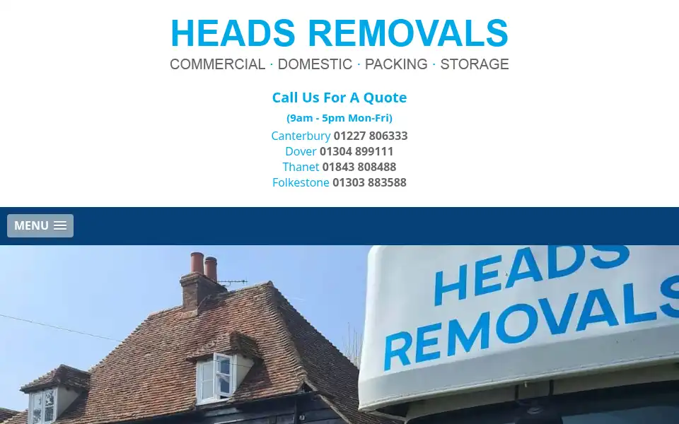 Screenshot of headsremovals.co.uk
