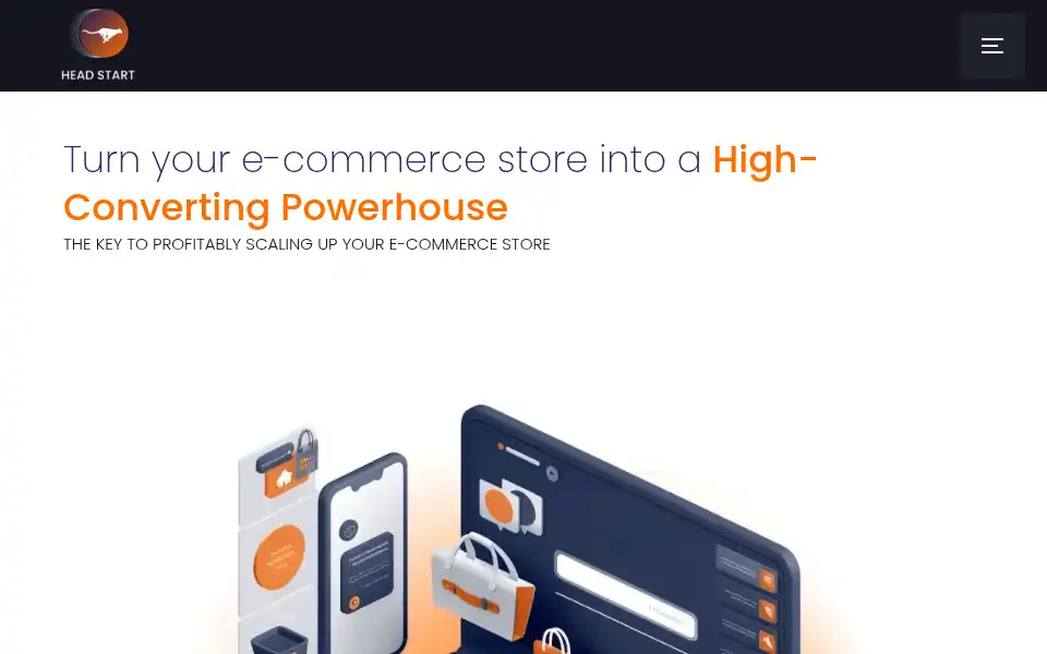 Screenshot of headstart.marketing