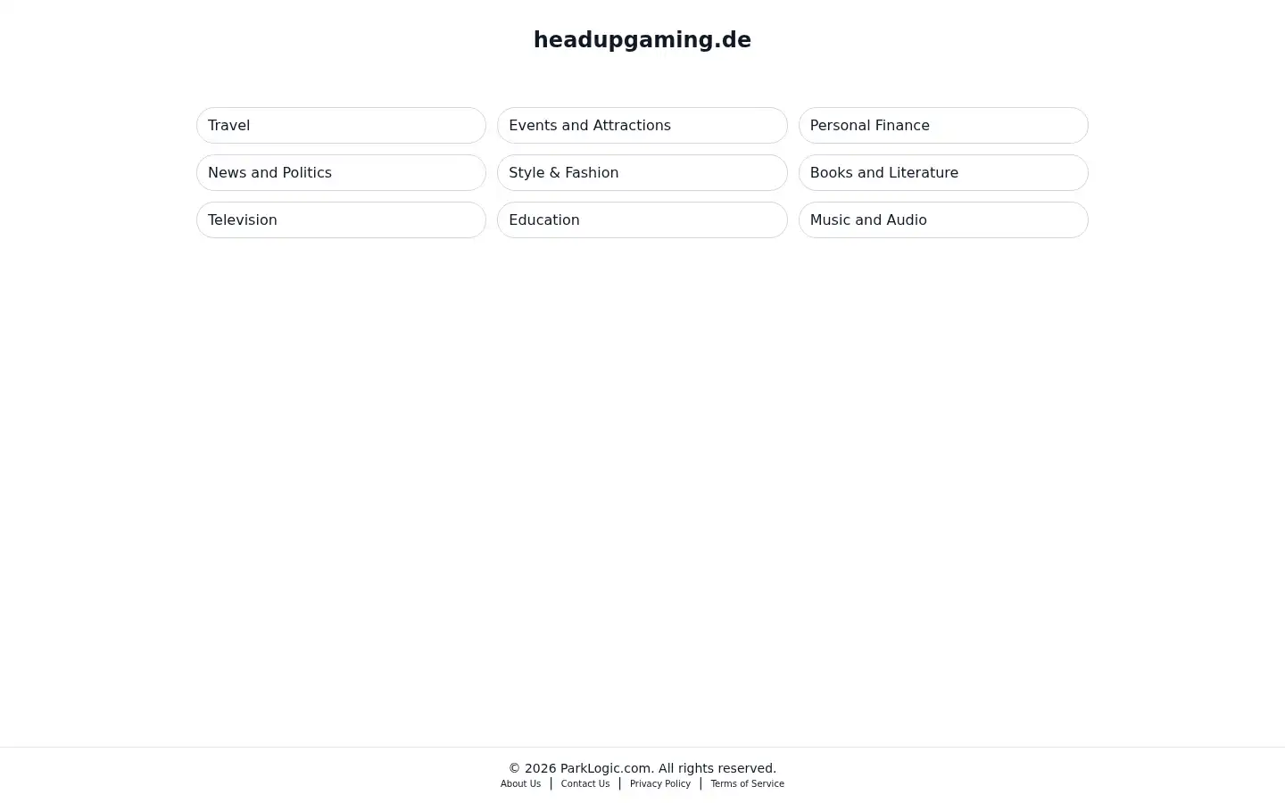 Screenshot of headupgaming.de