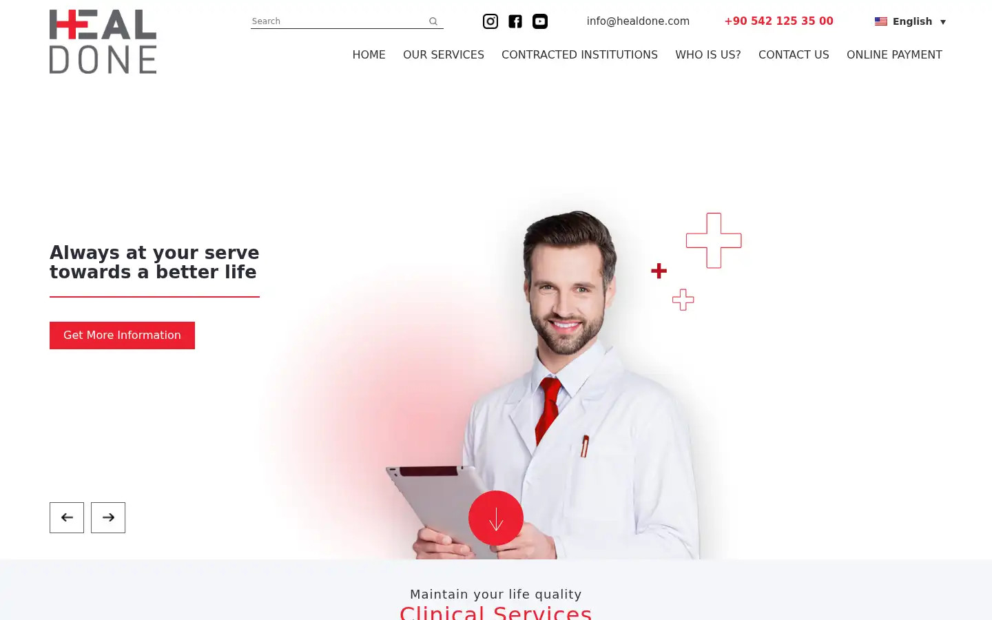 Screenshot of healdone.com