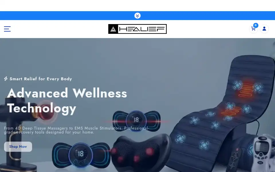 Screenshot of healief.in