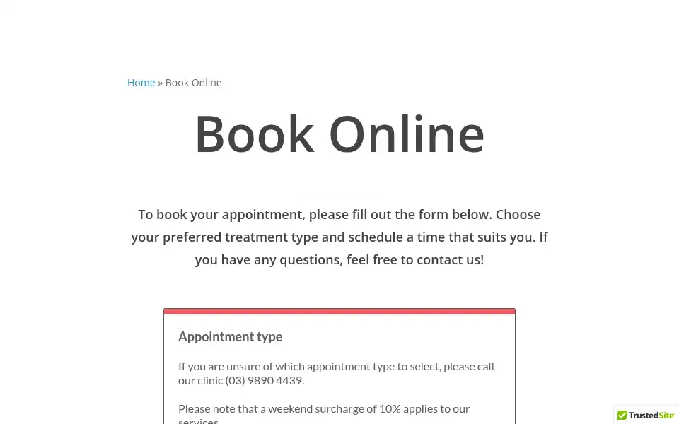 Screenshot of healingpond.com.au