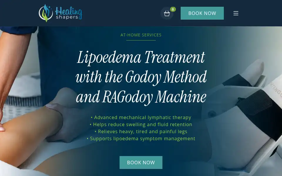 Screenshot of healingshapers.com
