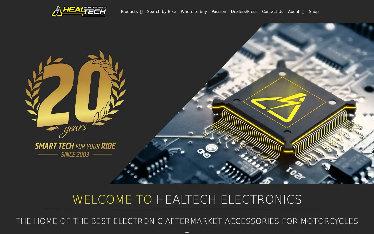 Screenshot of healtech-electronics.com