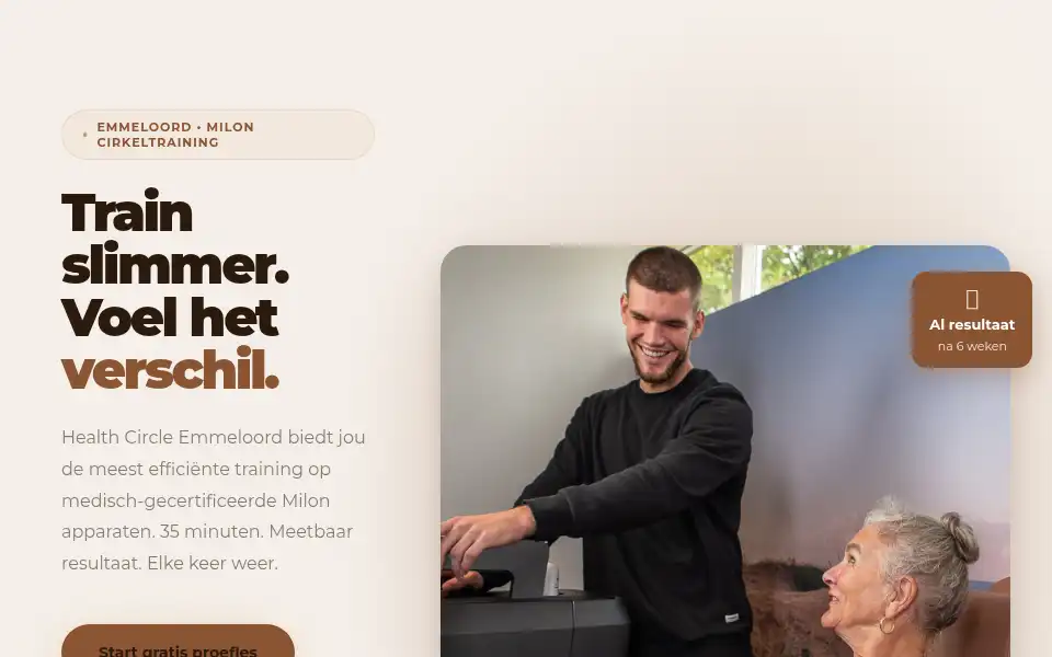 Screenshot of health-circle.nl