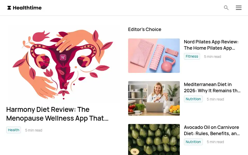Screenshot of health-time.com
