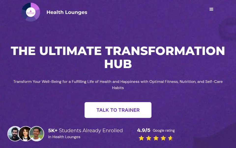 Screenshot of healthlounges.com