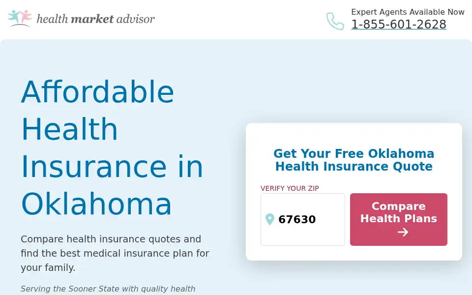 Screenshot of healthmarketadvisor.com