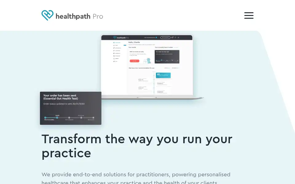 Screenshot of healthpathpro.com