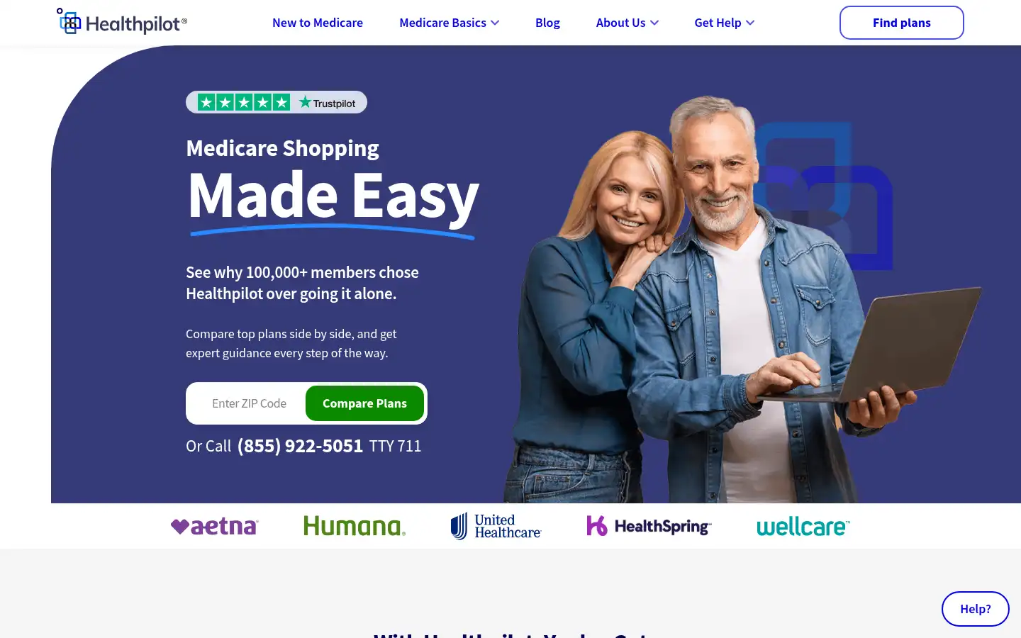 Screenshot of healthpilot.com