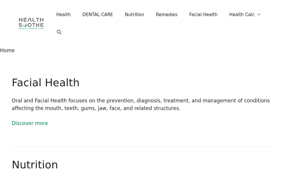 Screenshot of healthsoothe.com