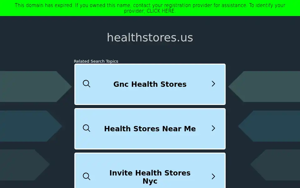 Screenshot of healthstores.us