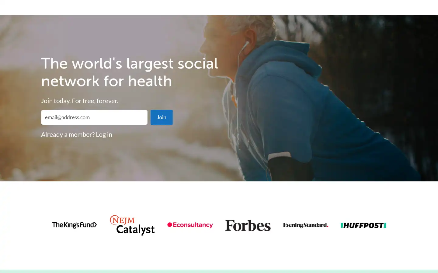 Screenshot of healthunlocked.com