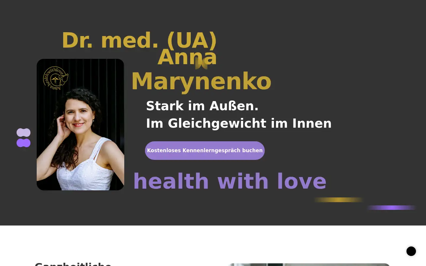 Screenshot of healthwithlove.space