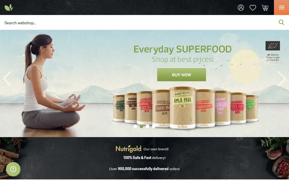 Screenshot of healthyfoodfactory.eu