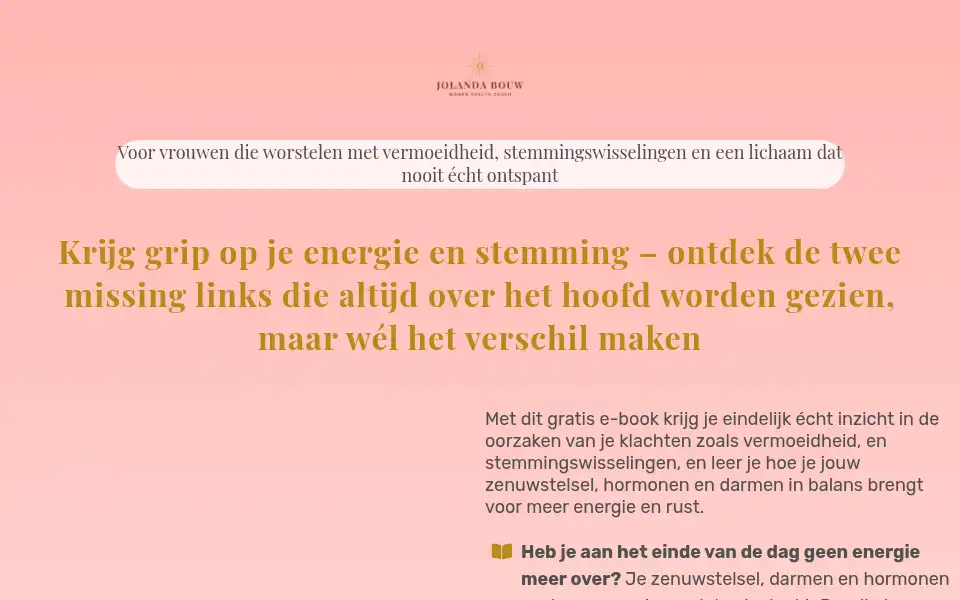 Screenshot of healthynl.nl