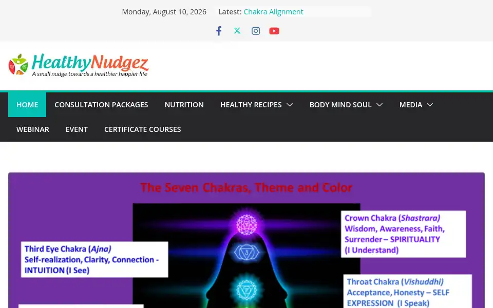 Screenshot of healthynudgez.com