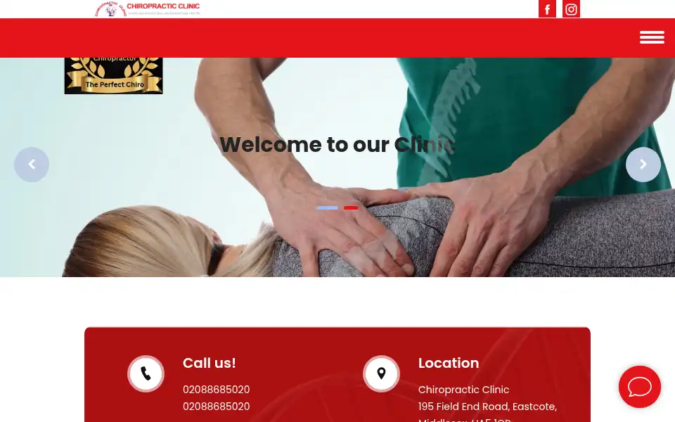 Screenshot of healthyspine.co.uk