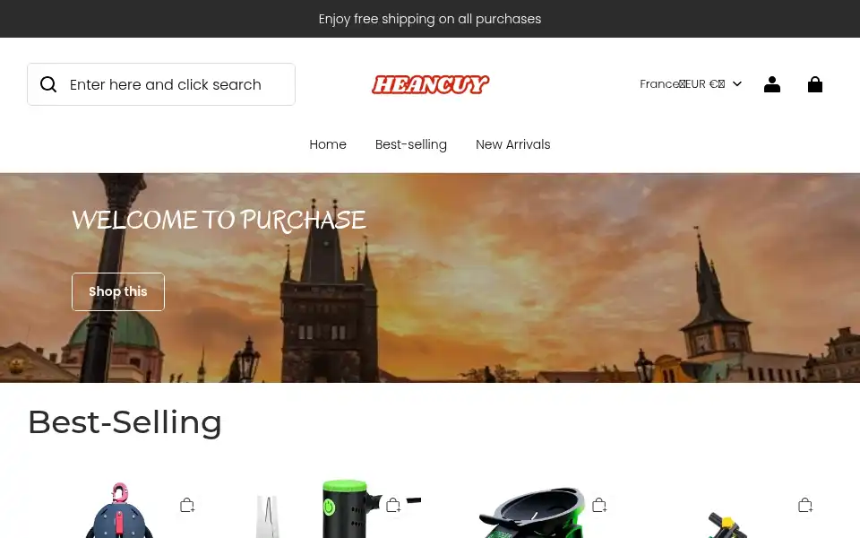 Screenshot of heancuy.com
