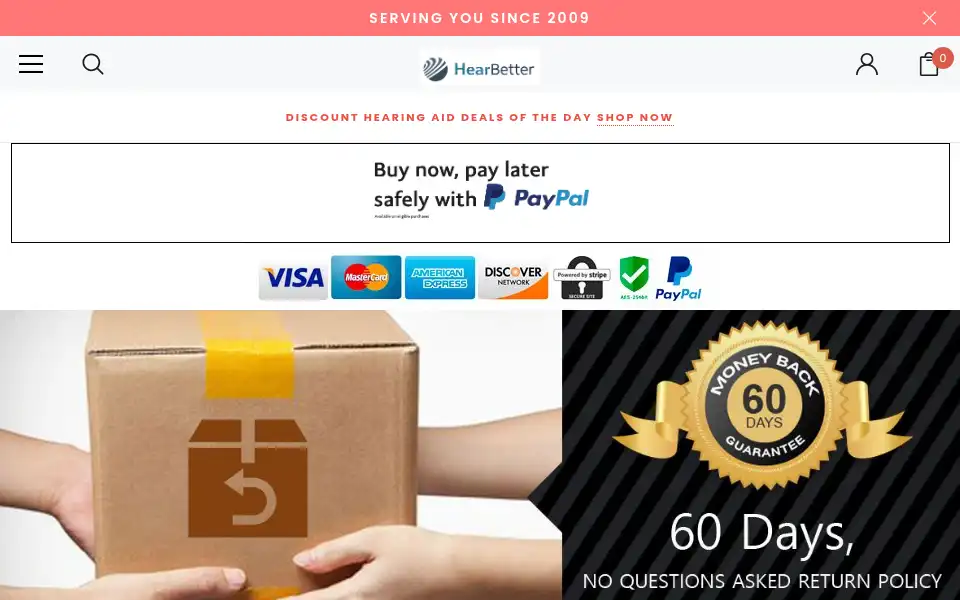 Screenshot of hear-better.com