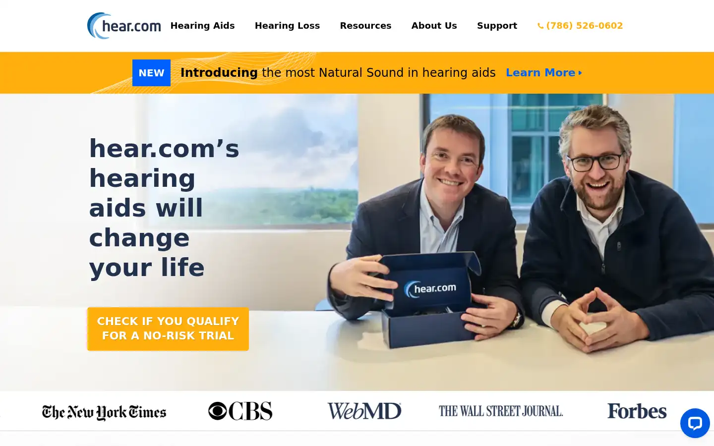 Screenshot of hear.com