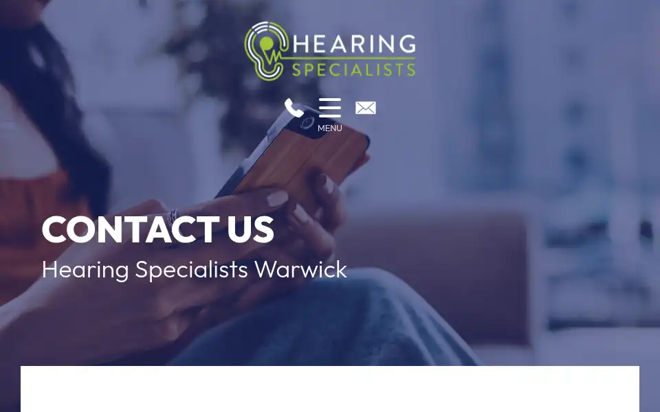 Screenshot of hearingspecialists.co.uk