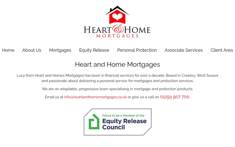 Screenshot of heartandhomemortgages.co.uk