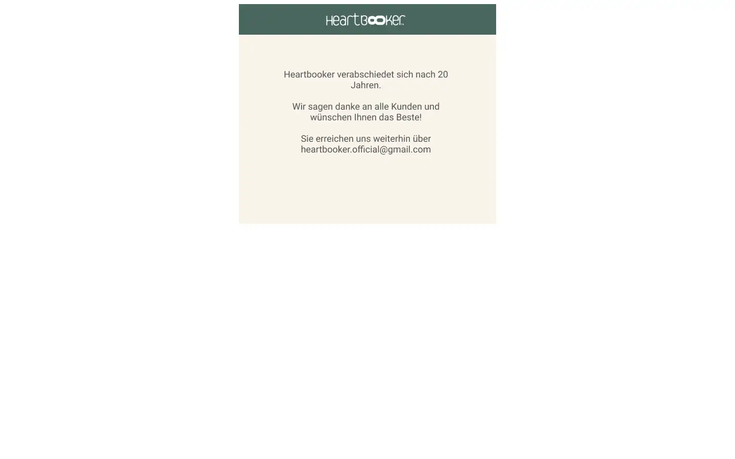 Screenshot of heartbooker.de