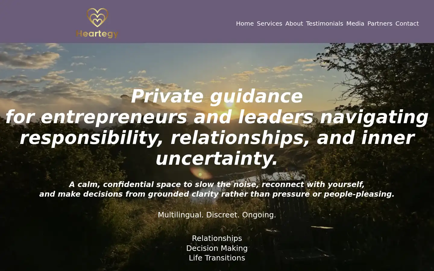 Screenshot of heartegy.com