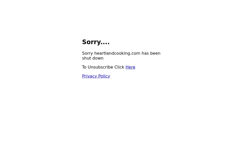 Screenshot of heartlandcooking.com