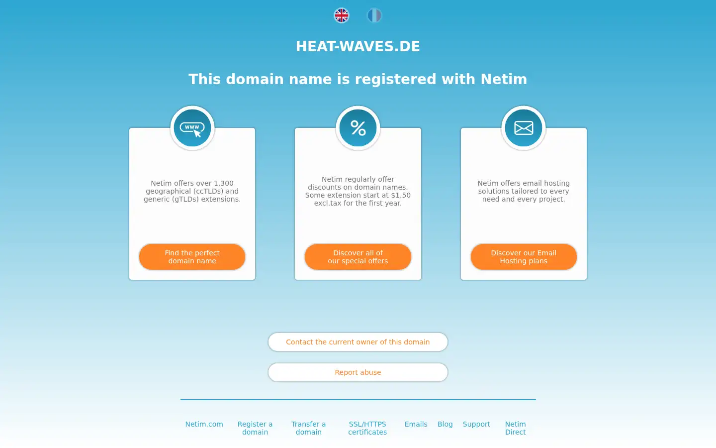 Screenshot of heat-waves.de