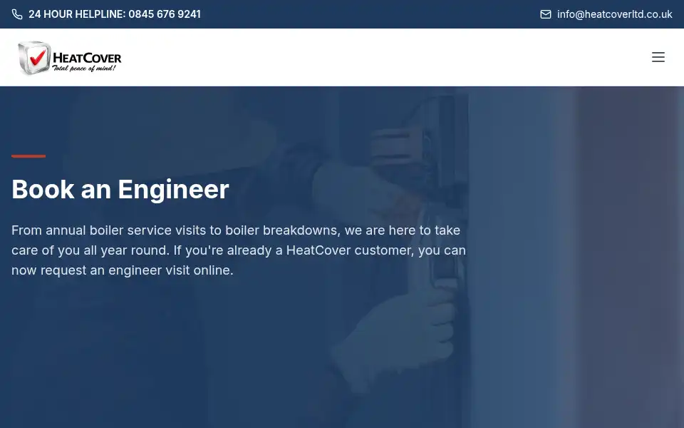 Screenshot of heatcoverltd.co.uk