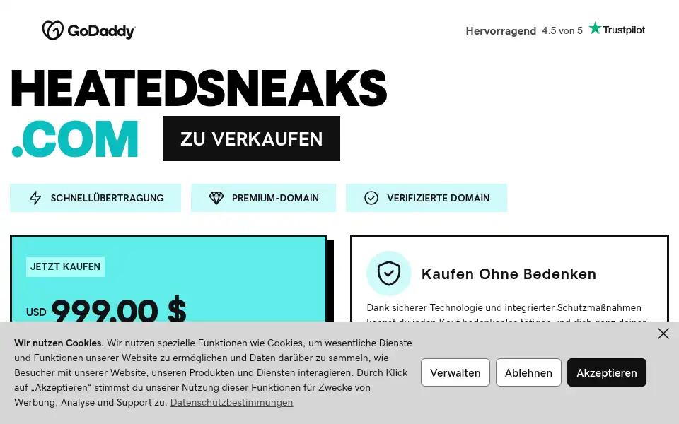 Screenshot of heatedsneaks.com