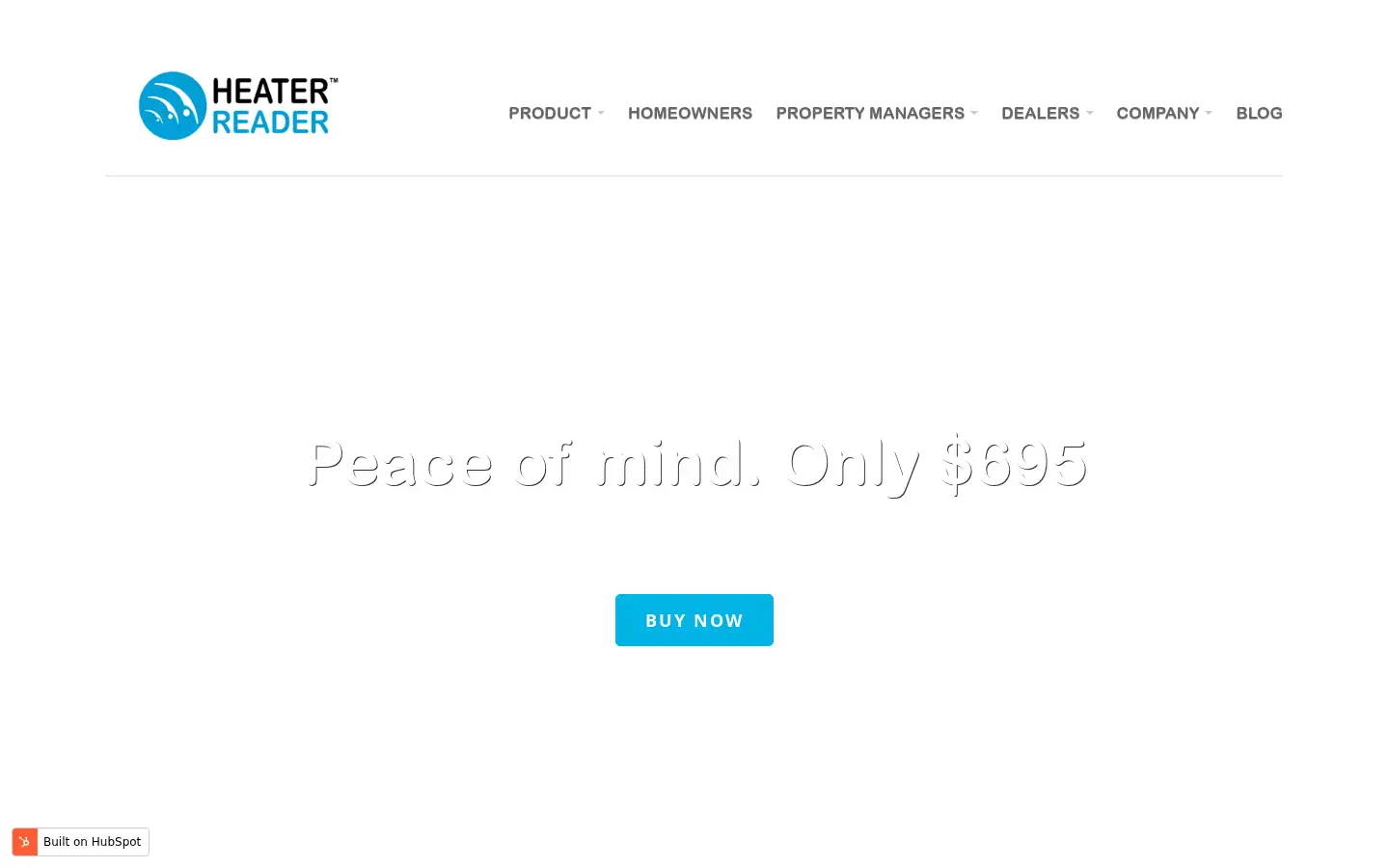 Screenshot of heaterreader.com