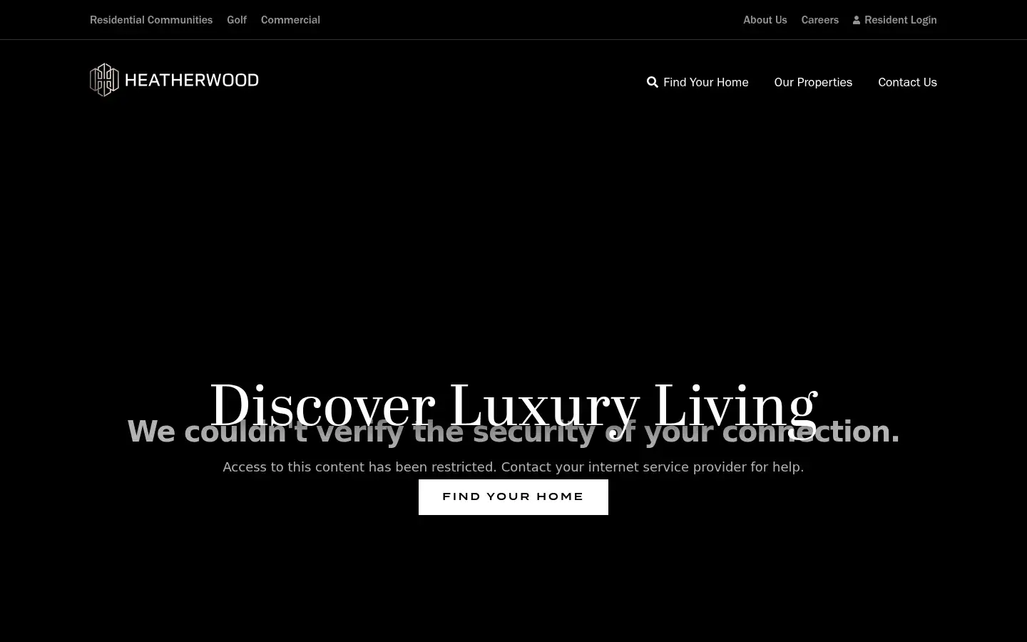 Screenshot of heatherwood.com