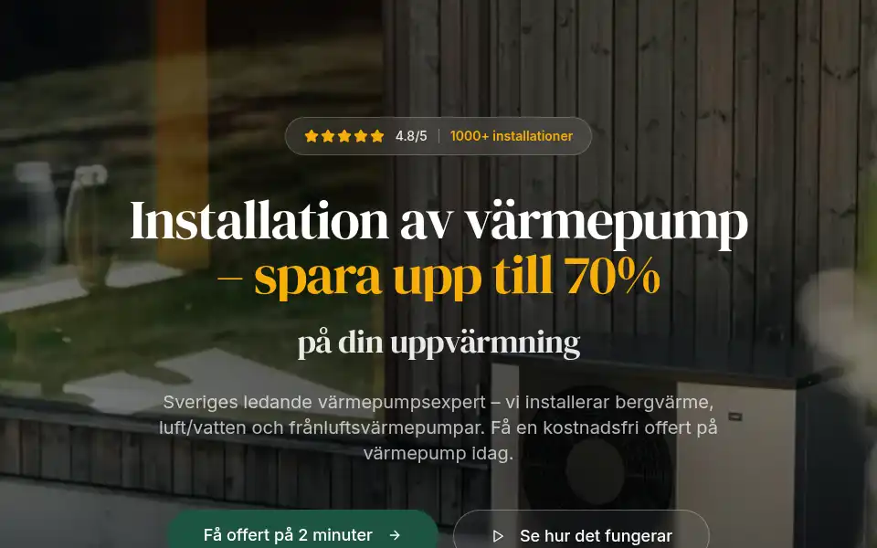 Screenshot of heatio.se